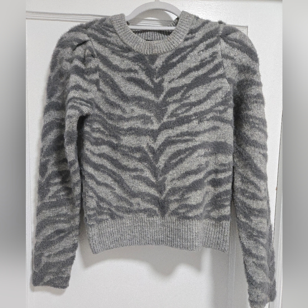 DKNY Heather Gray Knit Top